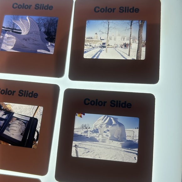 Photographic slides from Quebec Canada Snow sculptures mainly 1995 - Picture 8 of 14